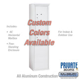 Free-Standing 4C Horizontal Mailbox Unit with Parcel Lockers