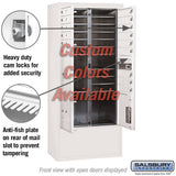 Free-Standing 4C Horizontal Mailbox Unit with Custom Color and Private Access