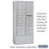Free-Standing Enclosure for Double Column Mailbox Unit