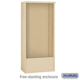 Free-Standing Enclosure for 3716 Double Column Mailbox Unit - Sandstone