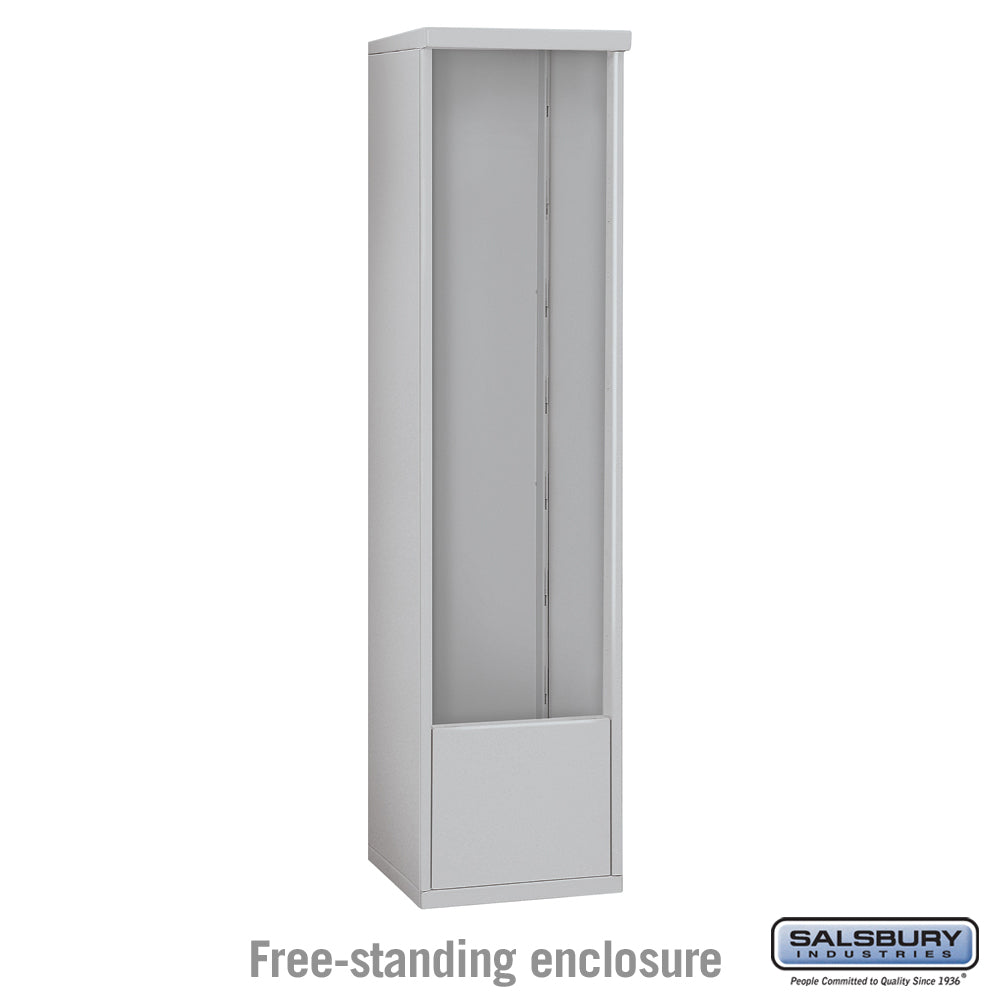 Free-Standing Enclosure for Double Column Mailbox Unit - Bronze