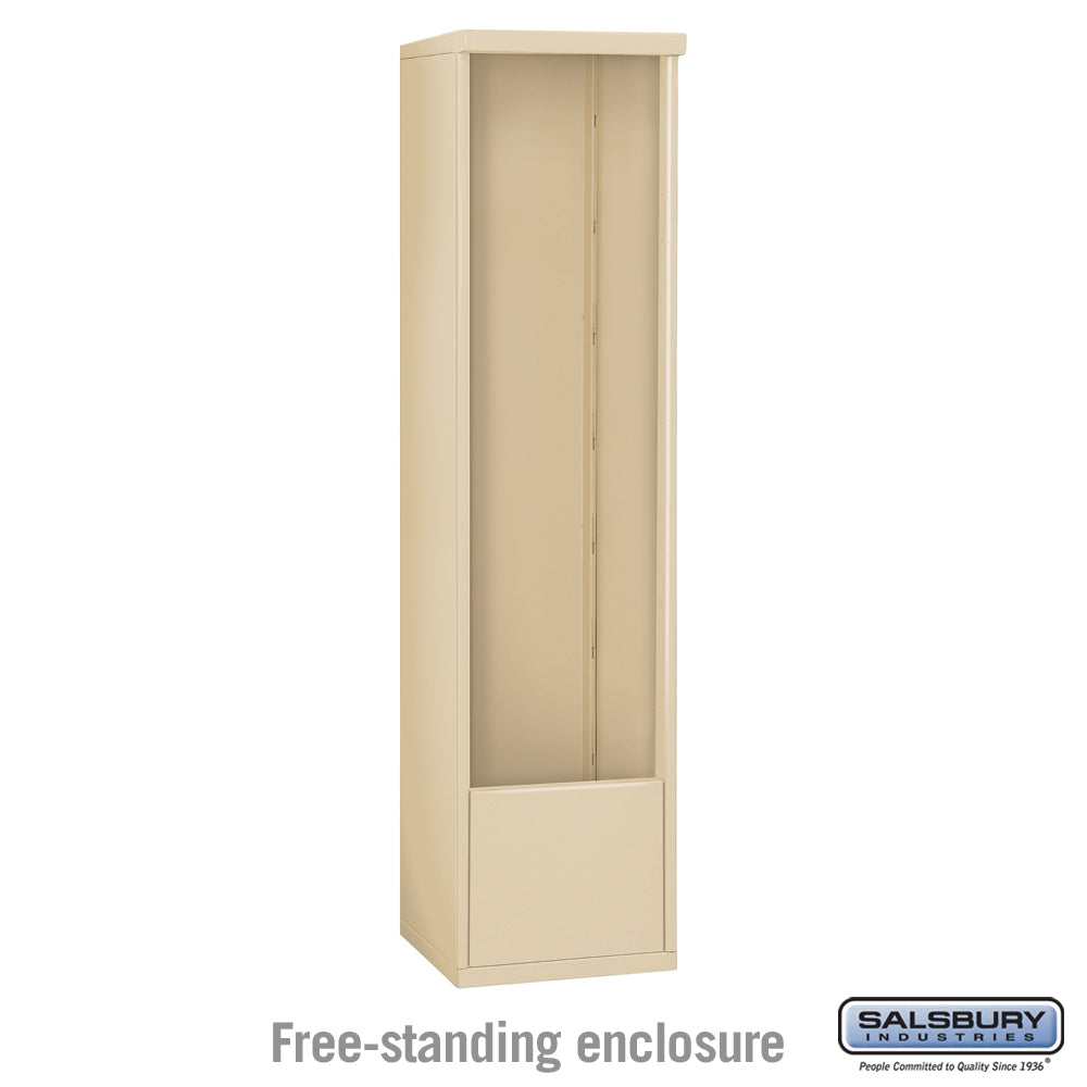 Free-Standing Enclosure for 3716 Double Column Mailbox Unit - Sandstone