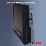 Pass & Seymour 1 Gang Recessed TV Media Box Kit with Surge Suppressing Outlet and Low Voltage Inserts, White - Super Arbor