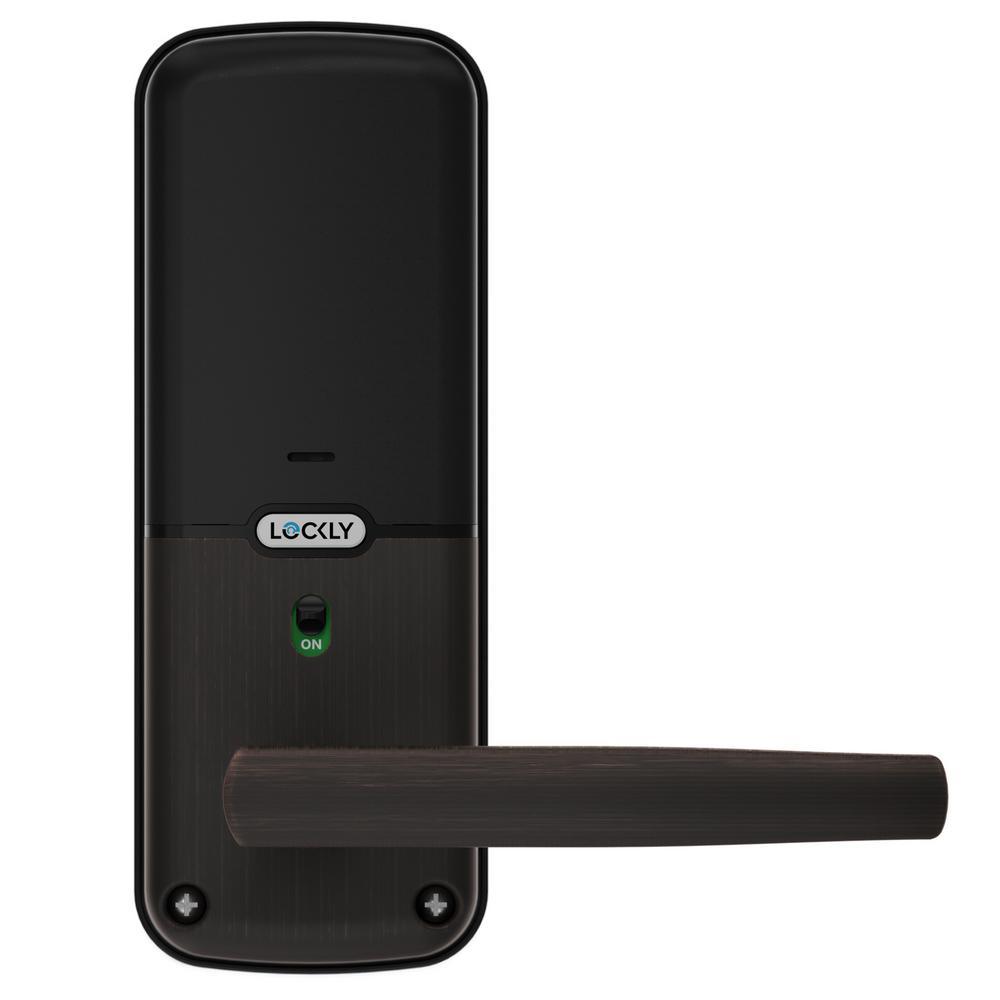 Secure Smart Touchscreen Keypad Door Latch Lock with Bluetooth, Venetian Bronze - Super Arbor