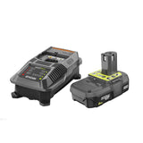 18-Volt ONE+ONE Cordless Brushless 10 in. Dual Bevel Sliding Miter Saw with 2.0 Ah Battery and Charger Kit