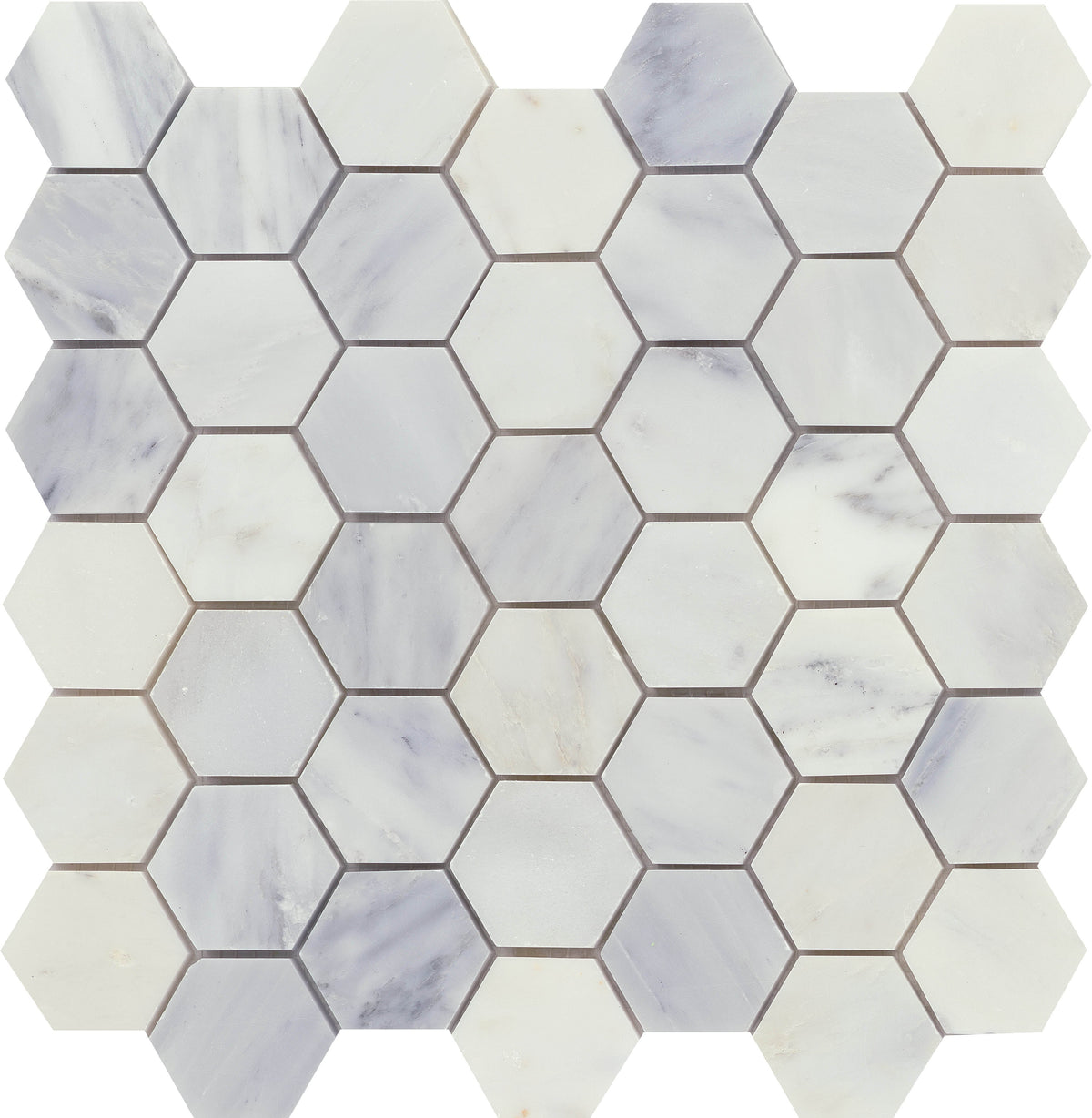 Emser Winter Frost Natural Stone Marble Border Tile, 12 in. x 12 in.