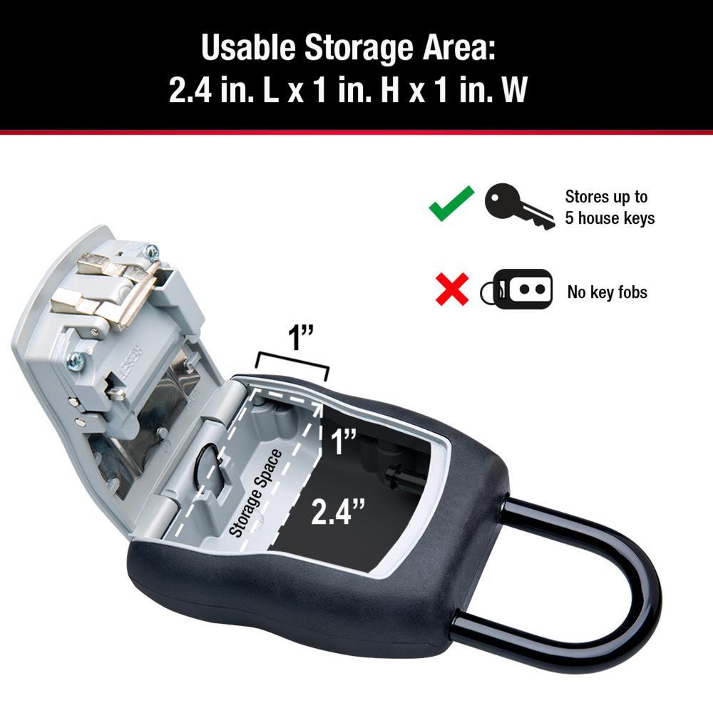 3-1/4 in. W Set Your Own Combination Portable Lock Box - Super Arbor