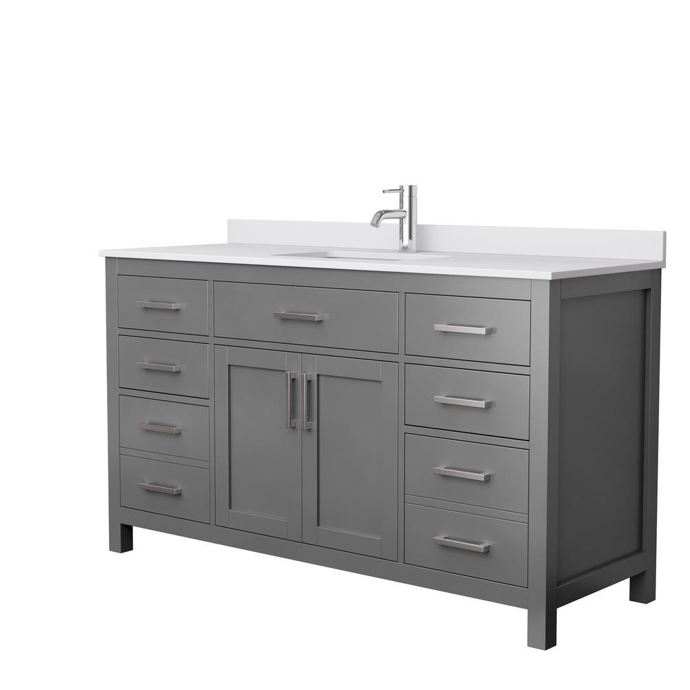 Beckett 72 in. W x 22 in. D Double Bath Vanity in White with Cultured Marble Vanity Top in Carrara with White Basins - Super Arbor