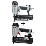 Pneumatic 16-Gauge 2-1/2 in. Nailer Kit with Bonus 18-Gauge Brad Nailer Kit - Super Arbor