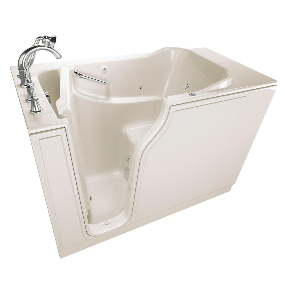 Gelcoat Value Series 52 in. Right Hand Walk-In Whirlpool Bathtub in White - Super Arbor