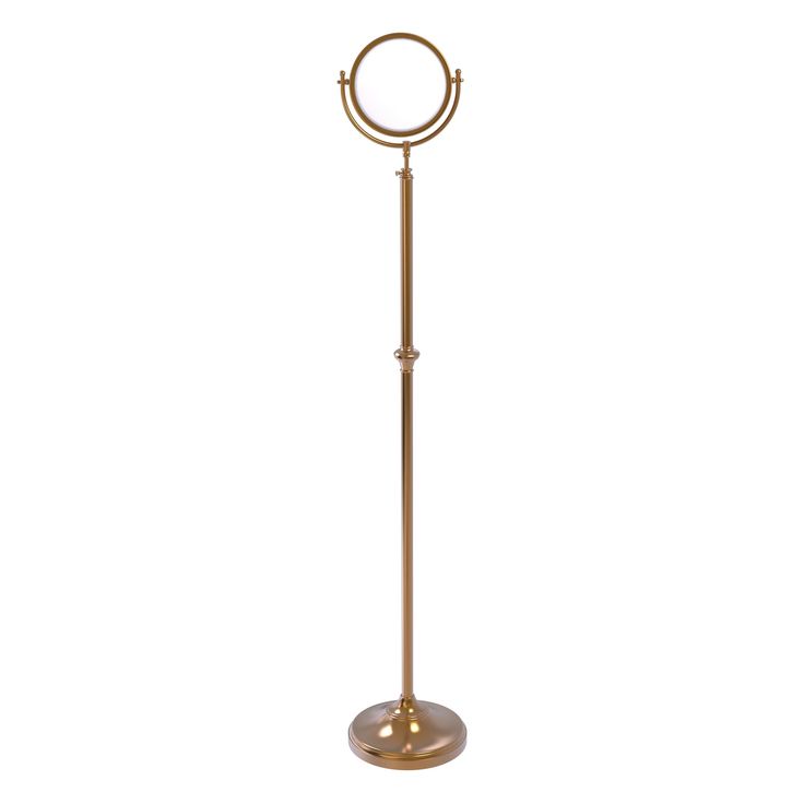 Allied Brass 8-in x 15-in Matte White Double-Sided Magnifying Countertop Vanity Mirror
