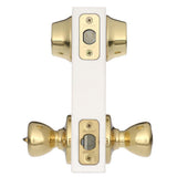 Tylo Polished Brass Entry Door Knob and Double Cylinder Deadbolt Combo Pack with Microban Antimicrobial Technology - Super Arbor
