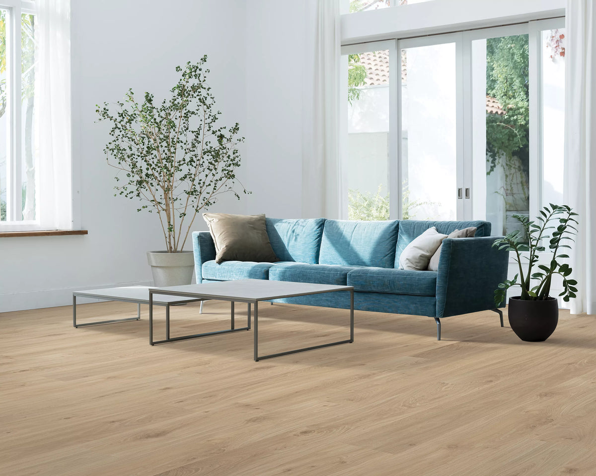 QuickStep Studio SpillRepel Westend Apple 6.14-in W x 47.24-in L Smooth Wood Plank Laminate Flooring