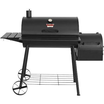 Char-Griller Smokin' Ace 30-in Black Barrel Charcoal Grill