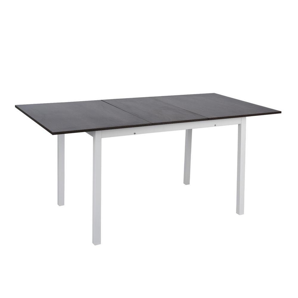 Bari Dark 29.5 in. Wood Extendable Folding Dining Table - Super Arbor