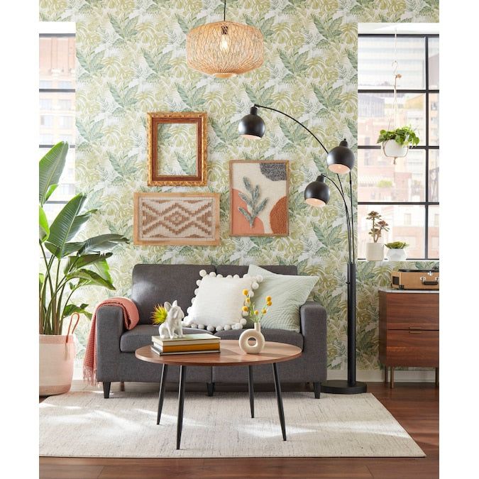 allen + roth Style Selections Adeline Hickory 8-mm T x 8-in W x 48-in L Water Resistant Wood Plank Laminate Flooring (21.26-sq ft / Carton)