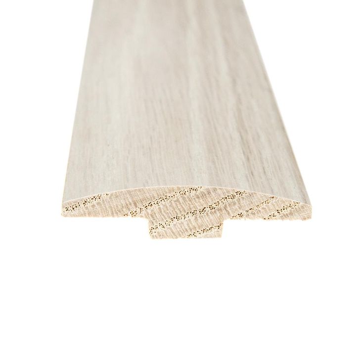 Flexco Alabaster 0.46-in T x 2-in W x 78-in L Solid Wood Floor T-moulding