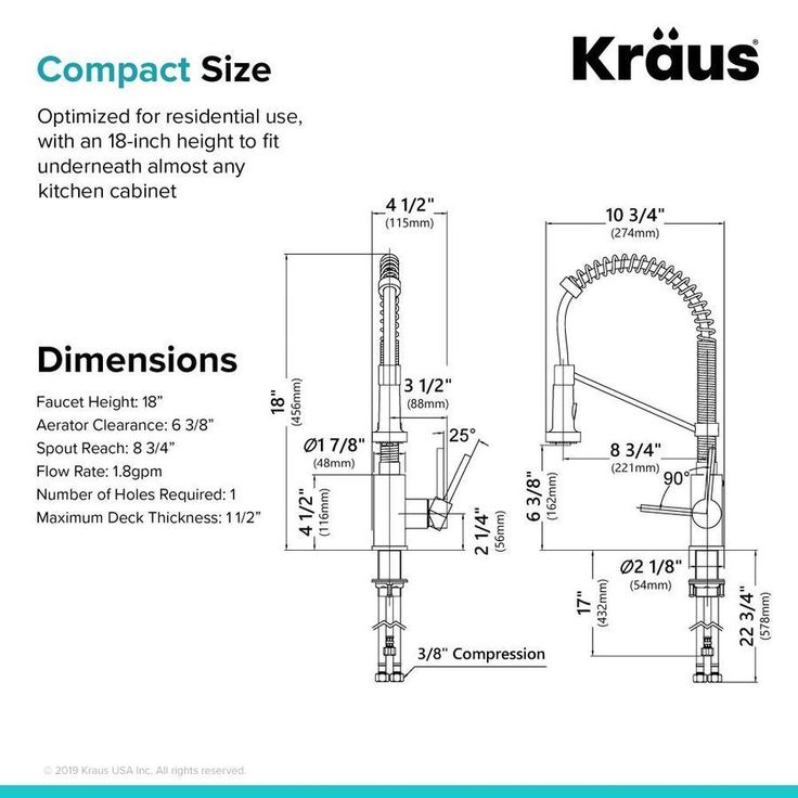 Kraus Bolden Matte Black 1-Handle Deck-Mount Pull-Down Handle Kitchen Faucet
