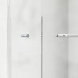 Distinctive 58 in. x 55.5 in. Frameless Sliding Bathtub Door in Brushed Nickel - Super Arbor
