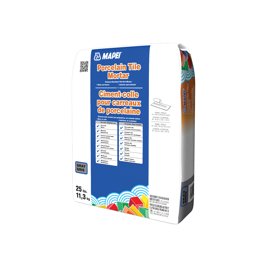 MAPEI Porcelain Tile Mortar, Gray, 50 lb Polymer-Enriched Thin-Set