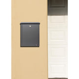 Gray Wall Mount Locking Mailbox - Super Arbor