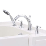 Builder's Choice 53 in. Right Drain Quick Fill Walk-In Soaking Bath Tub in White - Super Arbor