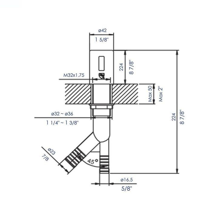Air Gap Cover and Tube for Kitchen Dishwasher Valve