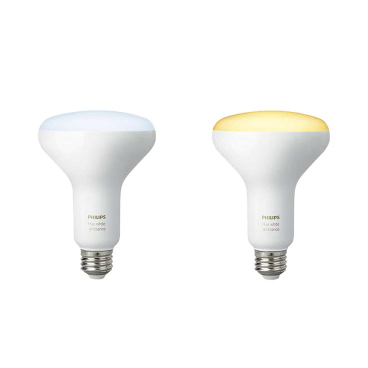 Philips Hue White Ambiance BR30 LED 65-Watt Equivalent Dimmable Smart Wireless Flood Light Bulb with Bluetooth (2 Pack)