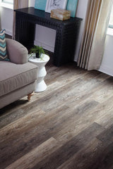 STAINMASTER (Sample) Washed Oak- Umber Vinyl Plank