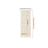 30 in. x 80 in. Colonist Primed Textured Molded Composite MDF Interior Door Slab - Super Arbor