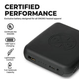 7.4 Volt Lithium-Ion Battery Pack for Heated Apparel 5.2 Ah with Charger - Super Arbor