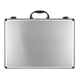 10.50 in. Smooth Aluminum Portfolio Tool Case in Silver - Super Arbor