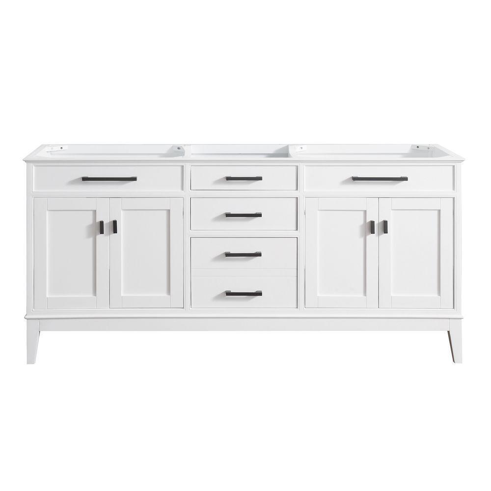 Madison 72 in. W x 21 in. D x 34 in. H Vanity Cabinet Only in Tobacco - Super Arbor