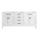 Madison 72 in. W x 21 in. D x 34 in. H Vanity Cabinet Only in Tobacco - Super Arbor