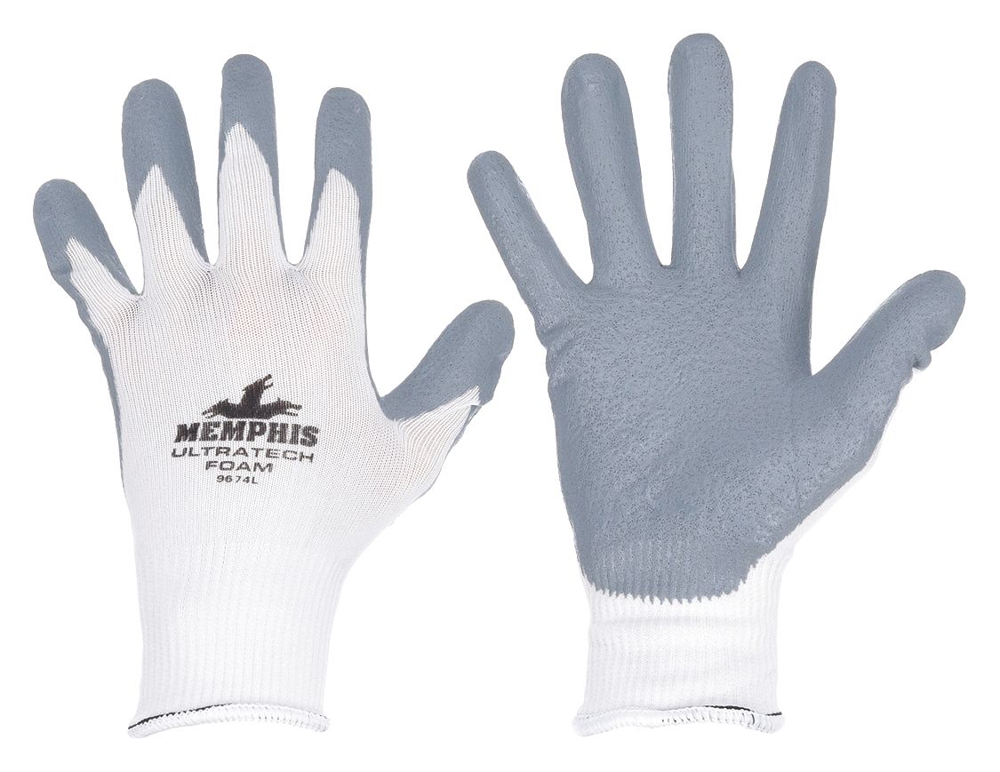 MCR SAFETY UltraTech 9674 Foam Nitrile Coated Gloves - M (8)