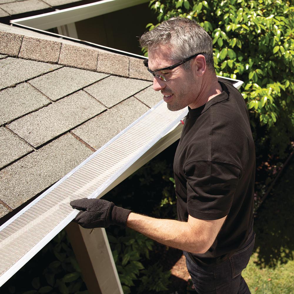 4 ft. L x 6 in. W Stainless Steel Micro-Mesh Gutter Guard (10-Pack) - Super Arbor