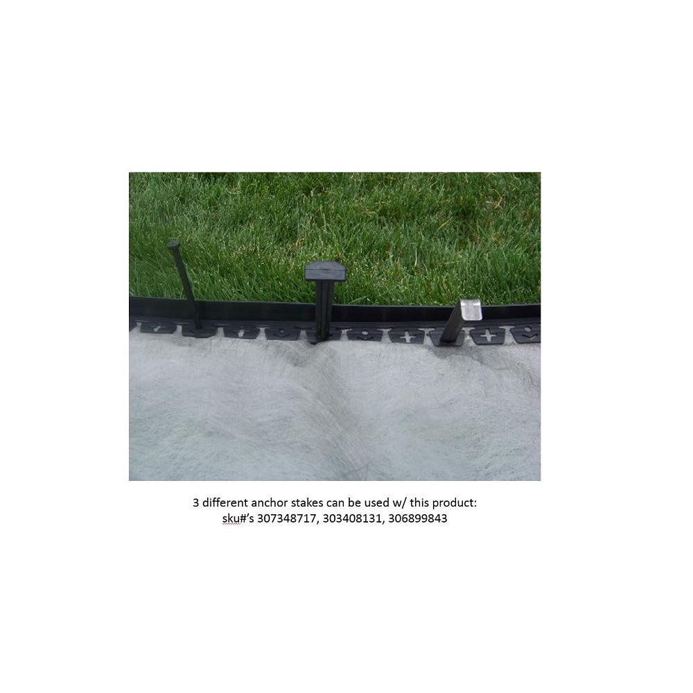 Valley View Industries 20 ft. Long x 2 in Depth x 1.5 in Height No Dig Edging Polyethylene with Extra Nails - Super Arbor
