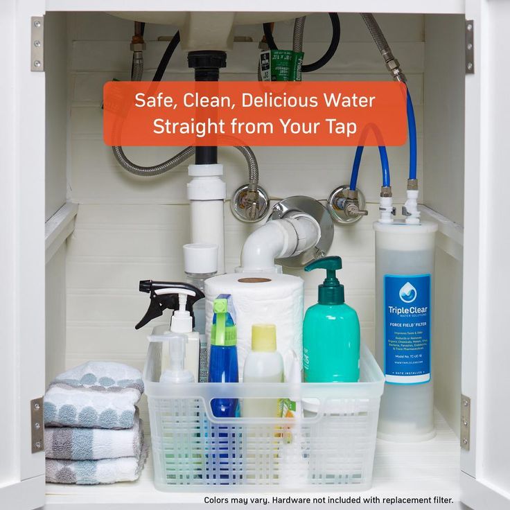 Force Field - Under the Sink 5 in. Replacement Point of Use Water Filter Capsule with Carbon