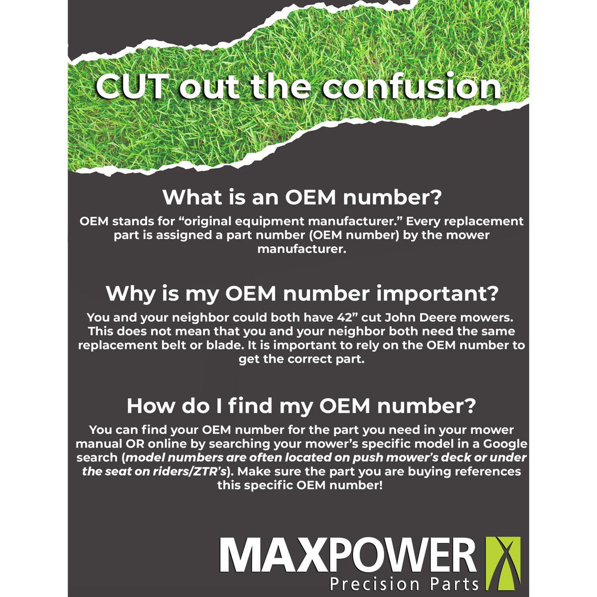 MaxPower 42 in. Mulching Mower Blade for Riding Mowers, 1 Pack