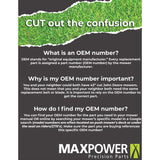 MaxPower 42 in. Mulching Mower Blade for Riding Mowers, 1 Pack