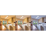 Low Profile 40 in. 2600 Lumens Integrated LED Dimmable White Wraparound Light 3 Color Changing Options Dimmable