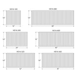 16 in. H x 36 in. L Hot Water Panel Radiator Package in White - Super Arbor
