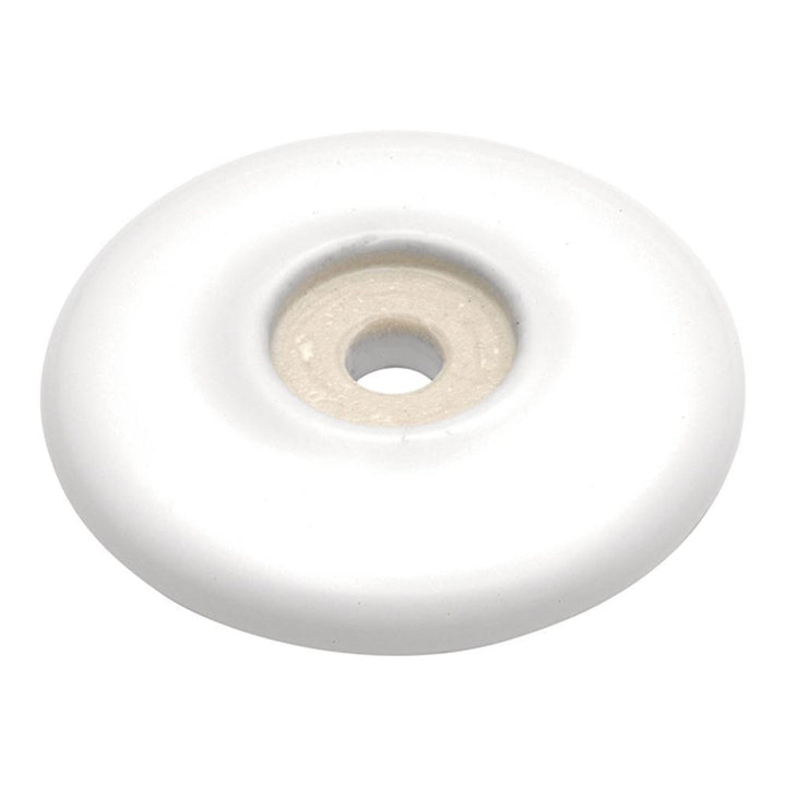 Tranquility 2-1/16 in. H White Knob Backplate - Super Arbor