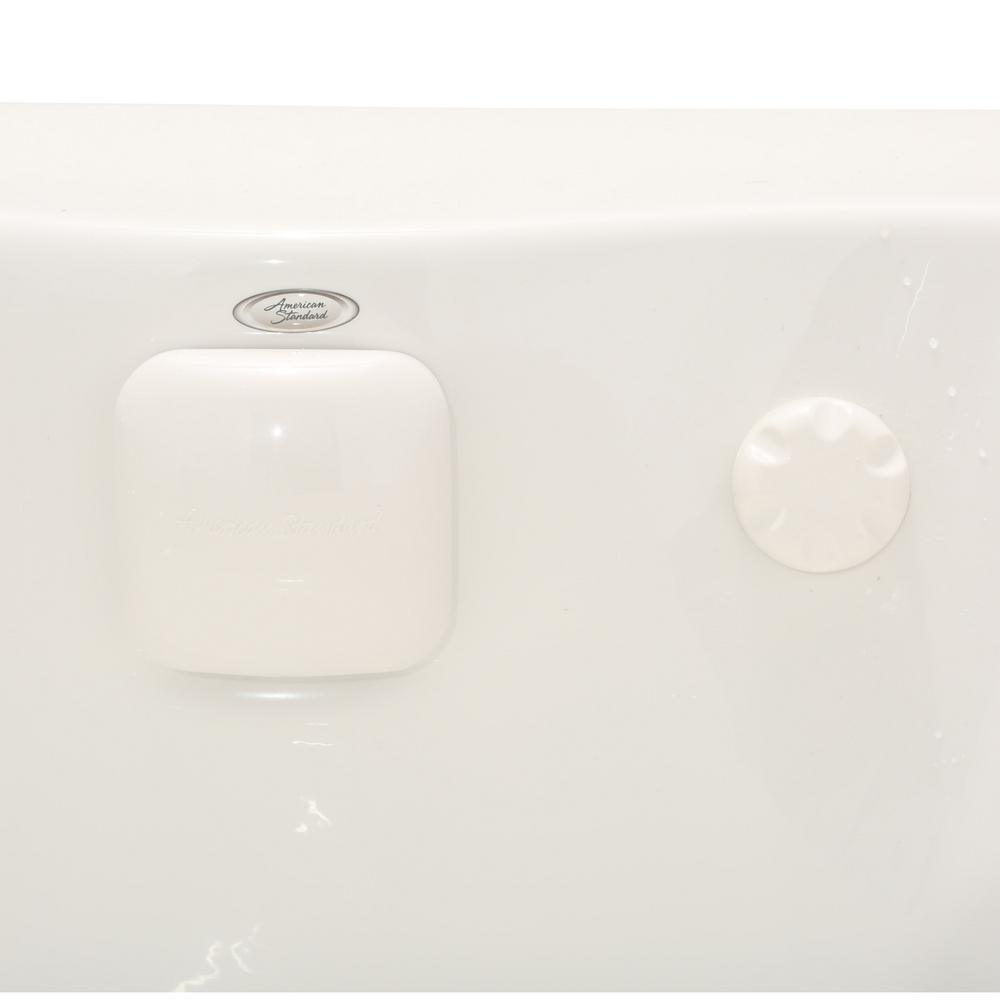 EverClean 77 in. Acrylic Corner Drop-in Whirlpool Bathtub in White - Super Arbor