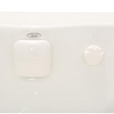 EverClean 77 in. Acrylic Corner Drop-in Whirlpool Bathtub in White - Super Arbor