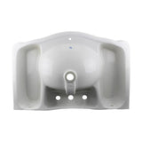Darbyshire 33-1/2 in. Pedestal Combo Bathroom Sink in White with Overflow