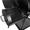 Royal Gourmet 26.8-in Black Barrel Charcoal Grill