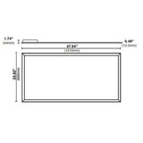 2 ft. x 4 ft. 128-Watt Equivalent White Integrated LED Flat Panel Light, Lumen and Color Selectable - Super Arbor