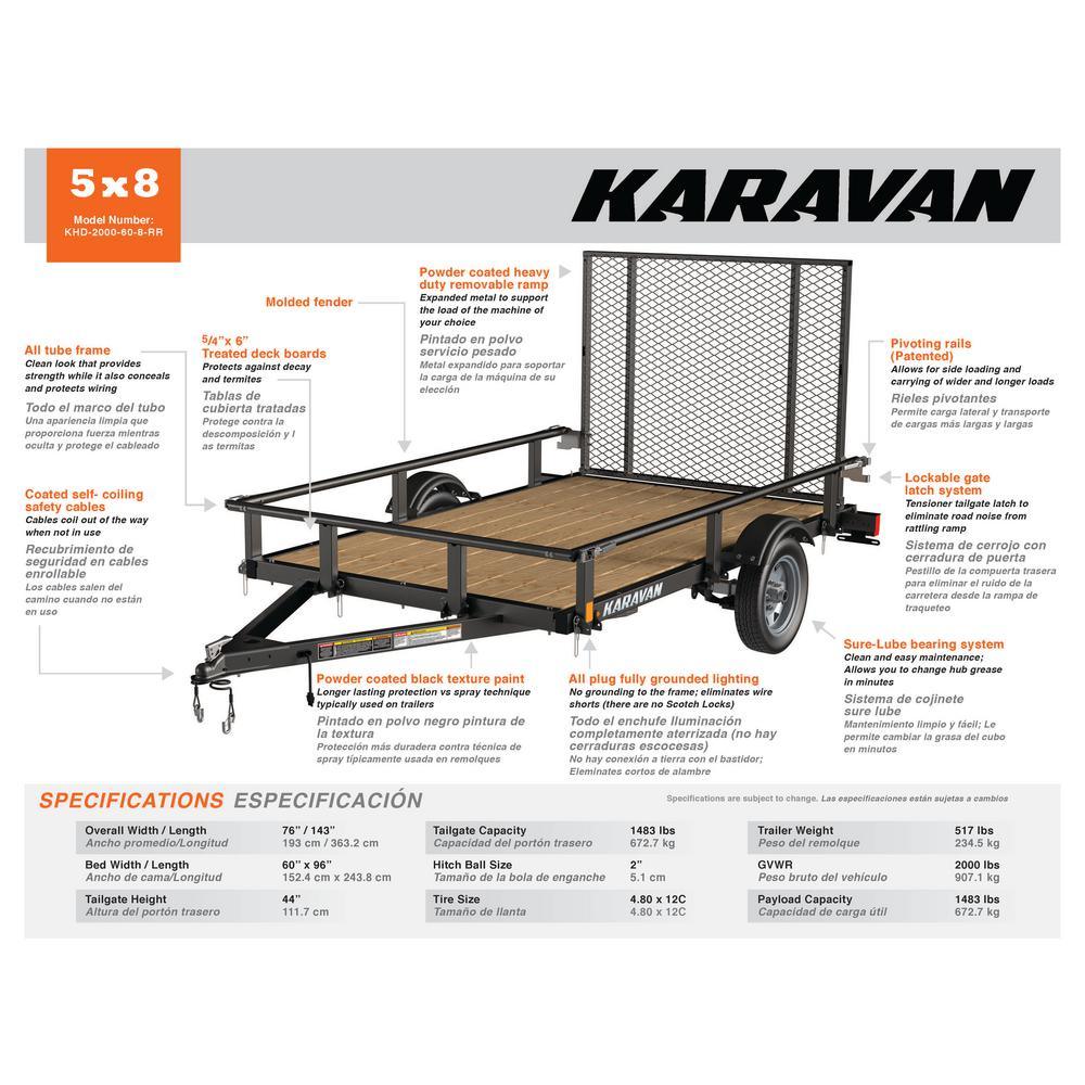 1483 lbs. Payload Capacity Landscape Trailer - Super Arbor