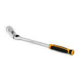 3/8 in. Drive 13 in. 90 Tooth Dual Material Locking Flex Head Teardrop Ratchet - Super Arbor